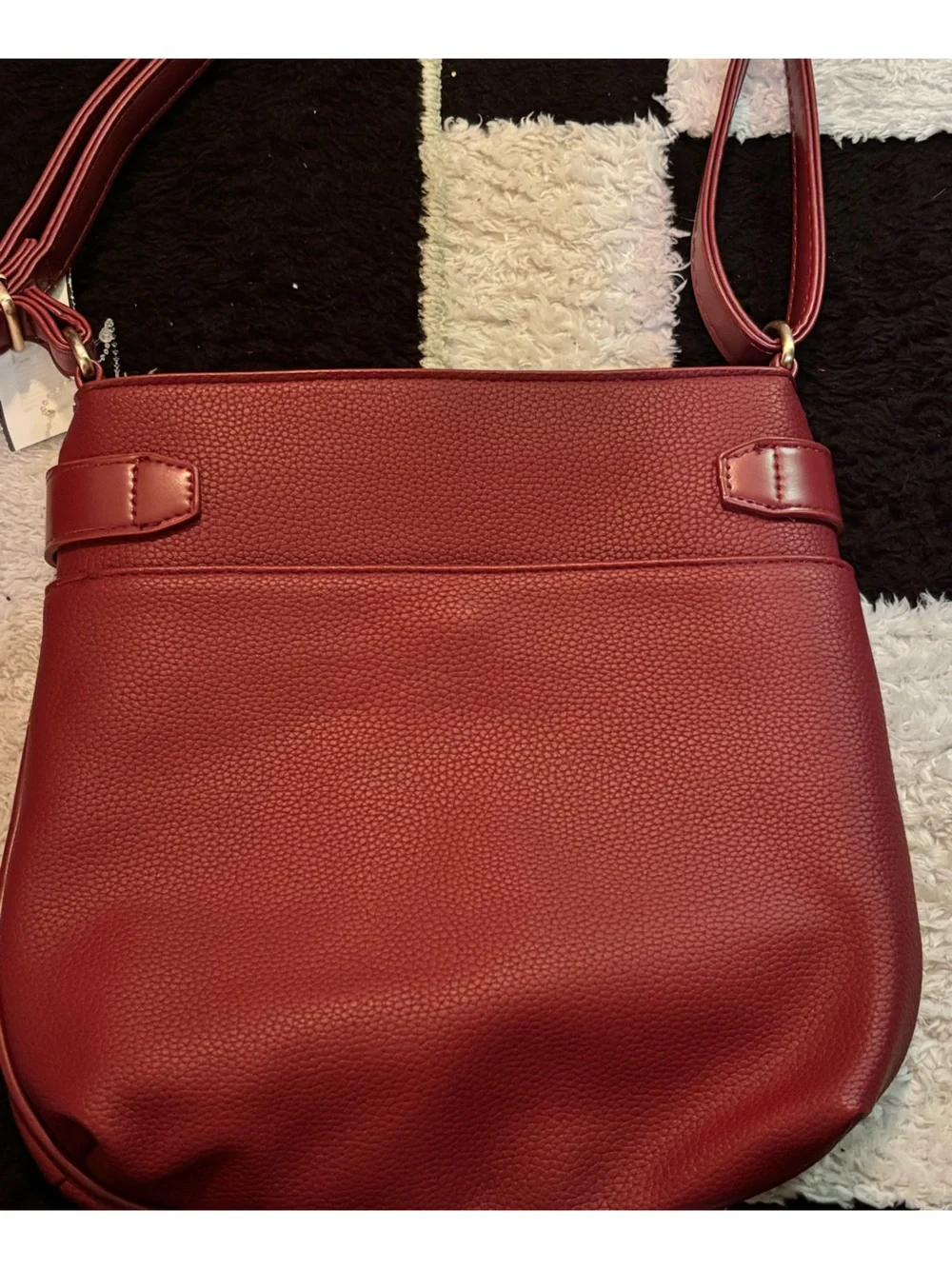 Fiorelli Red Shoulder Bag with Front Zip Pocket